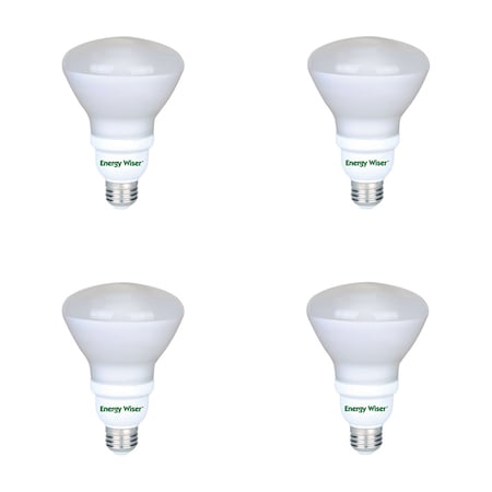 Bulbrite 15 Watt Frost Energy Wiser Reflector R30 Medium (E26) CFL Bulb, 6PK 860445